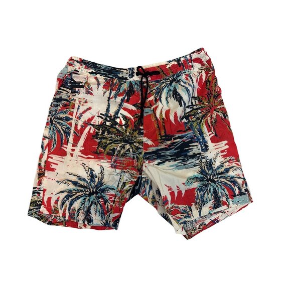 Bershka Men's Multicolor Tropical Hawaiian Shirt & Shorts Set Size XL - New - Picture 5 of 14